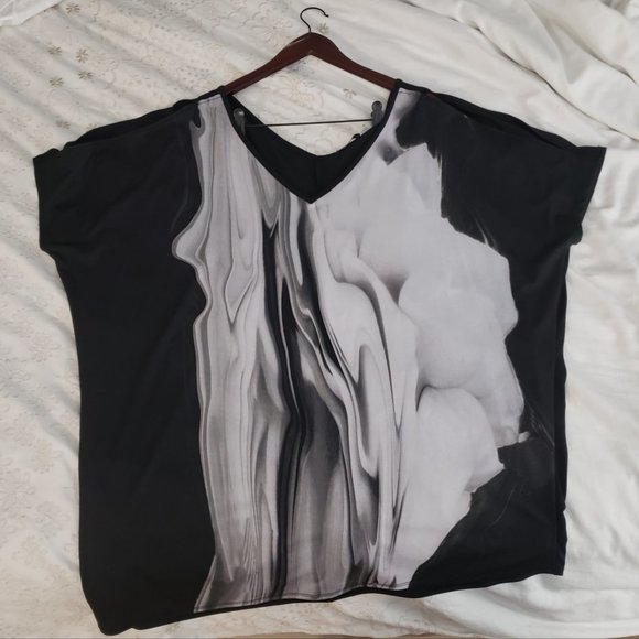 EUC Dex Sz 2x cold shoulder blouse - Picture 4 of 7